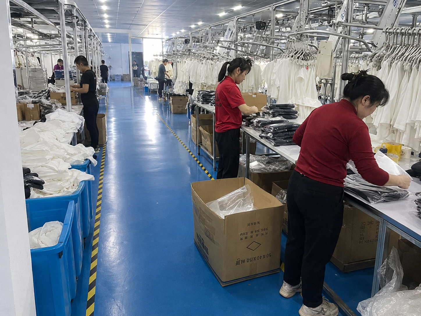 Packing factory process