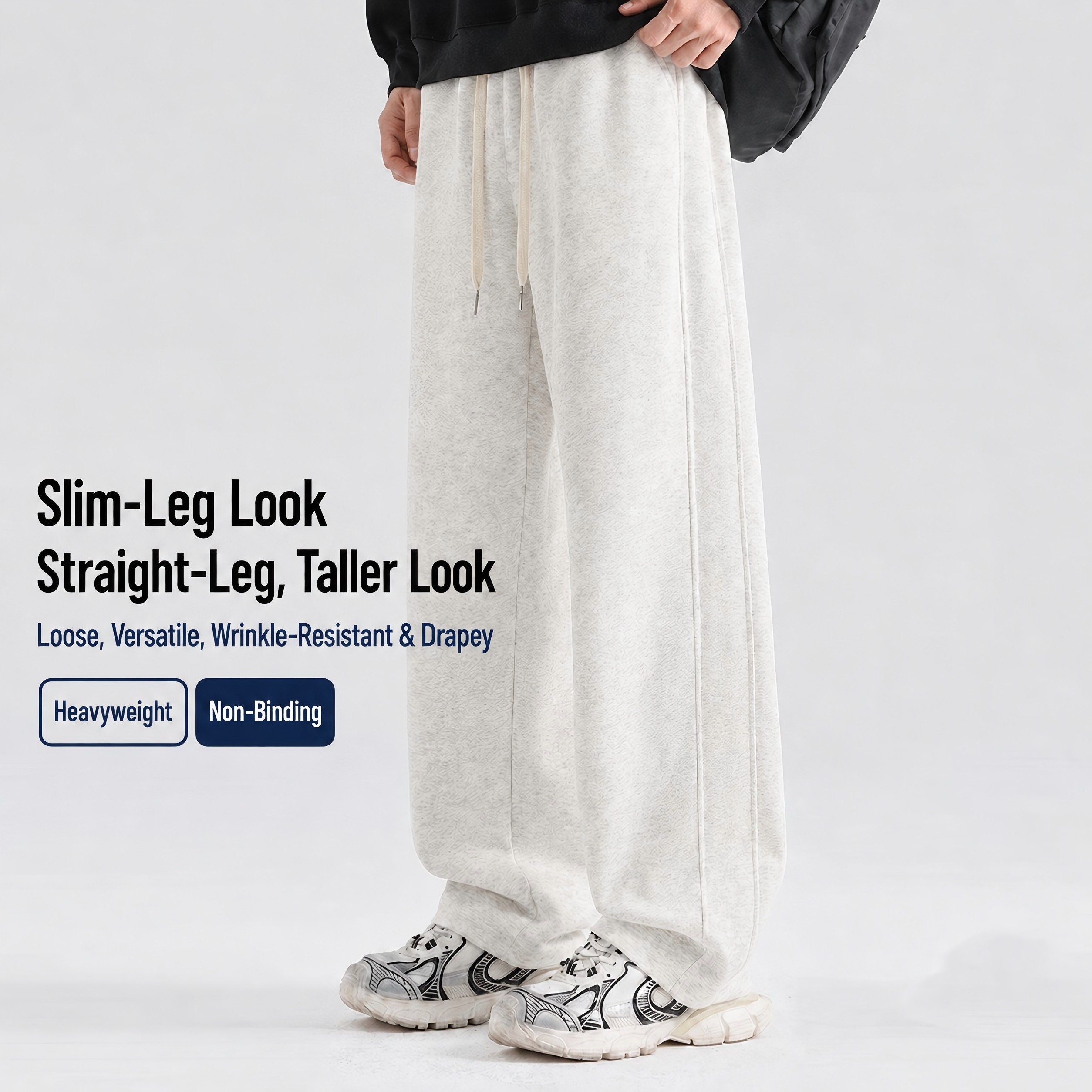 K26-580 Everyday Casual Drawstring Pants image 1