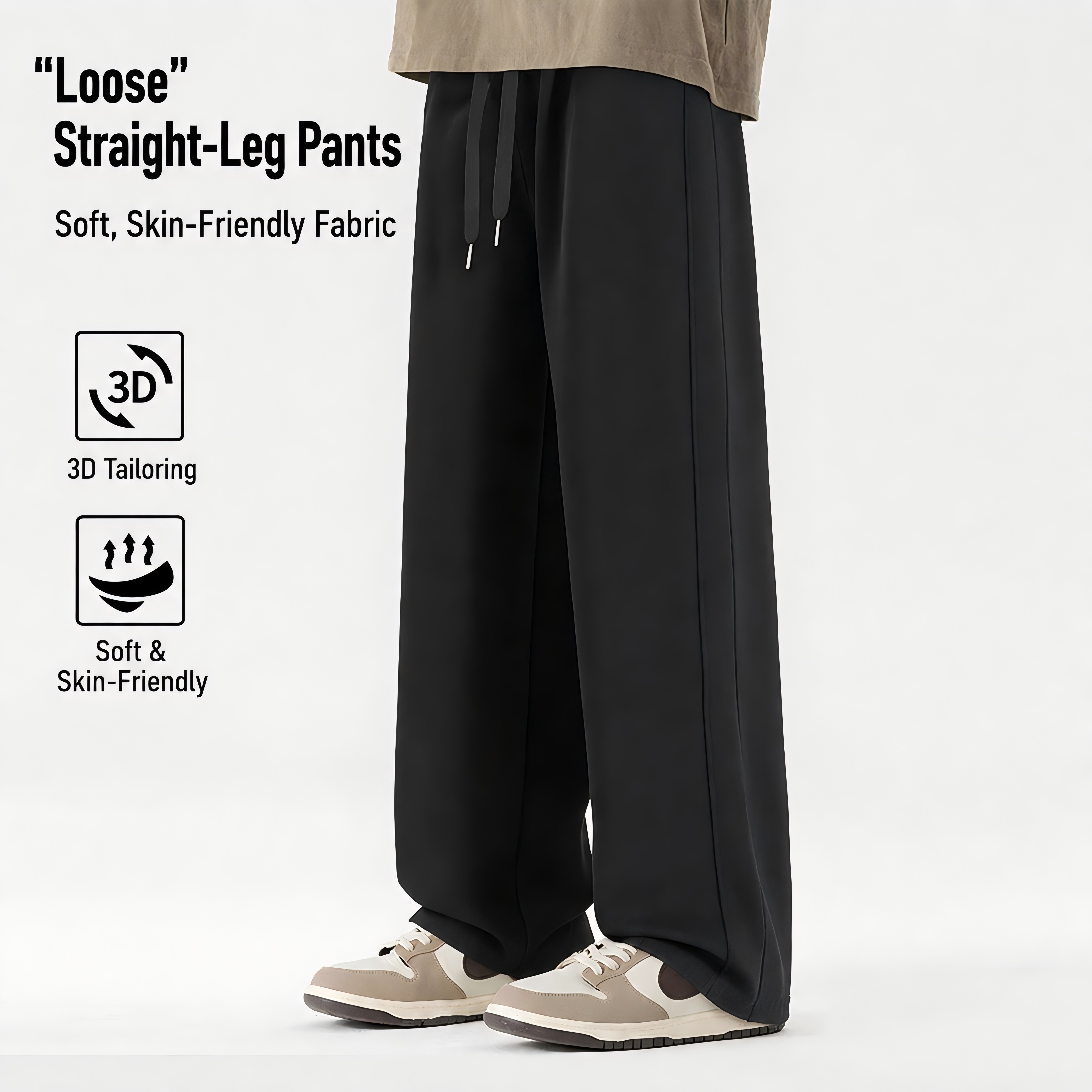 K26-580 Everyday Casual Drawstring Pants image 3
