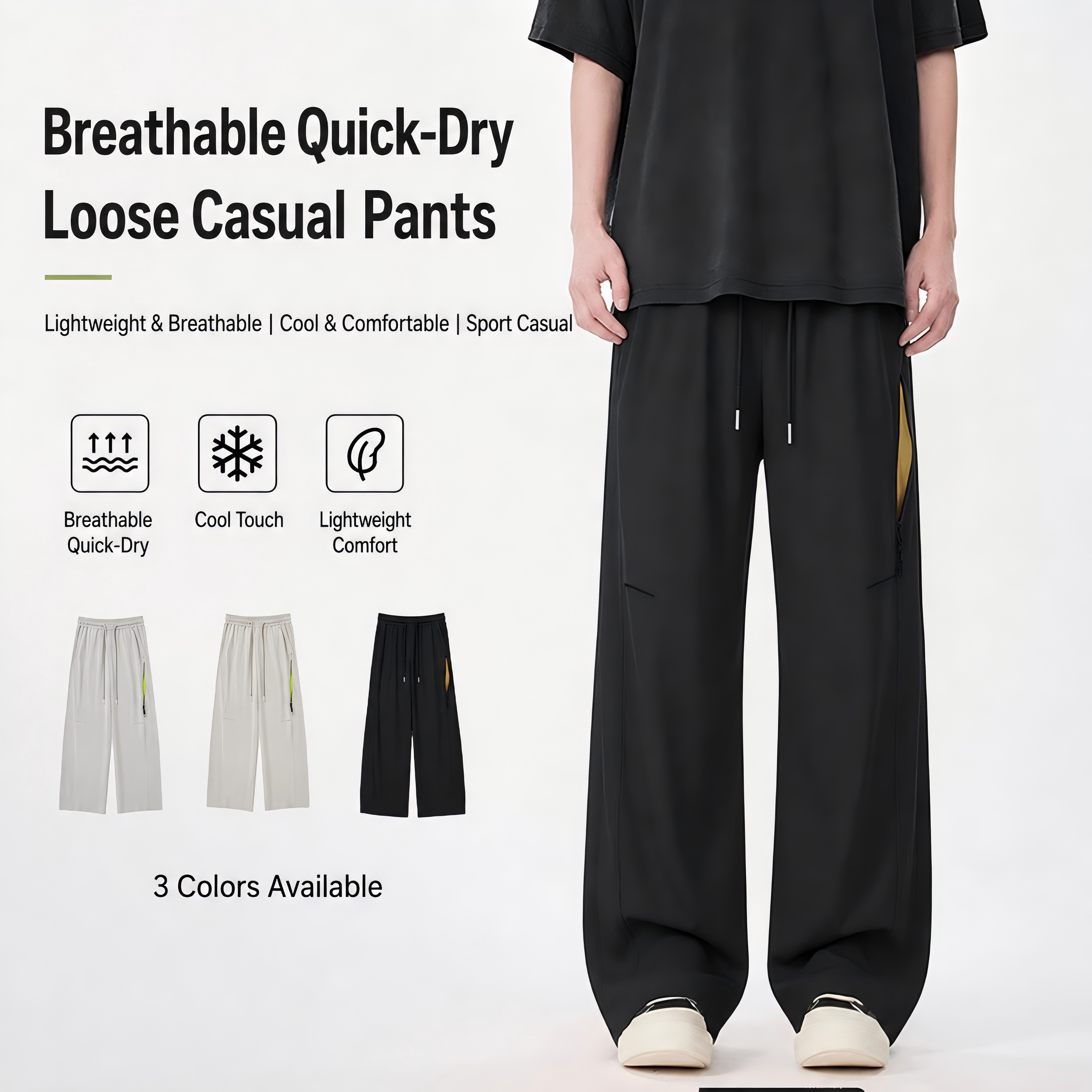 K26-616 Factory-Direct Loose Fit Pants image 1