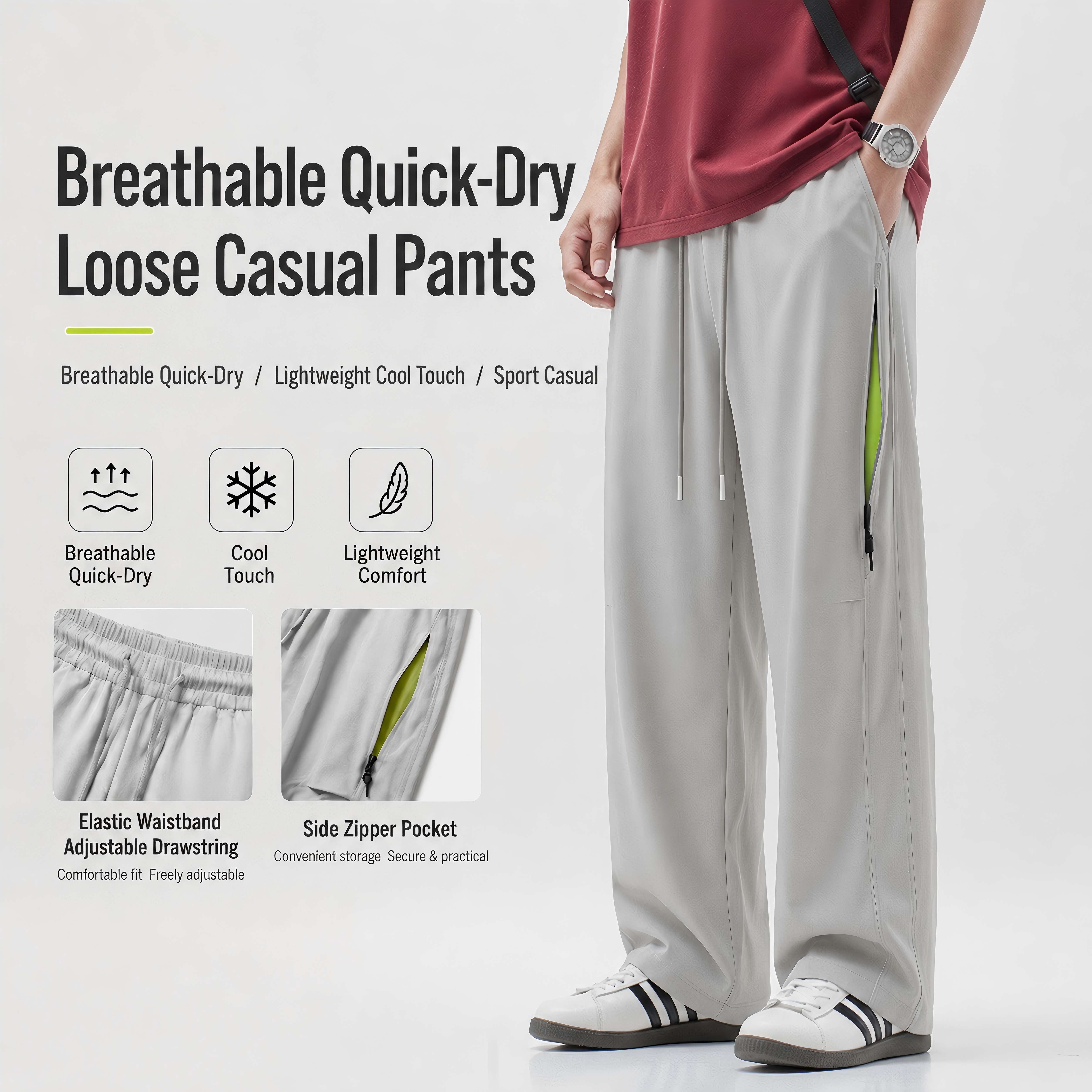 K26-616 Factory-Direct Loose Fit Pants image 2