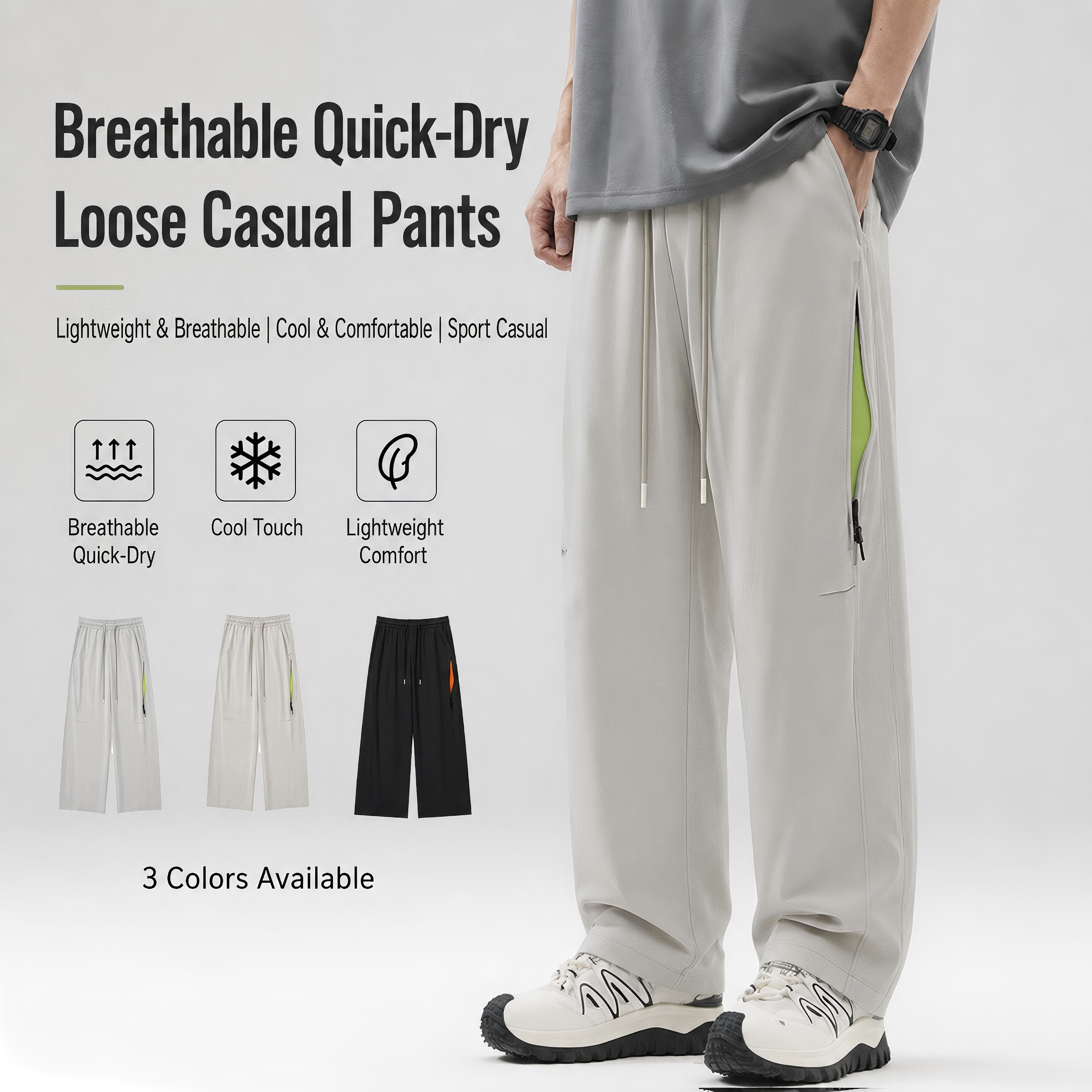 K26-616 Factory-Direct Loose Fit Pants image 3