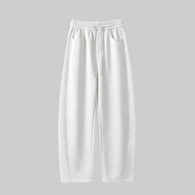 K26-621 CloudSoft Cotton Wide-Leg Curved Pants image 1
